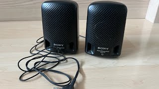 Sony SRSP3 walkman speaker system retro compact device test [upl. by Hill]