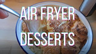 I TRIED MAKING COBBLER IN THE AIR FRYER [upl. by Fadil]