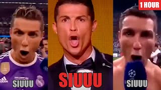 Every Single Cristiano Ronaldo Siuuu Meme Compilation 1 Hour [upl. by Lory]