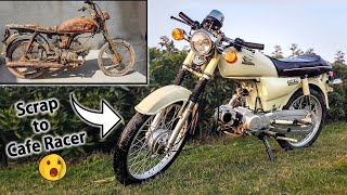 Restoration Honda CD 70 Motorcycle amp Building a Cafe Racer  Full Timelapse [upl. by Seow361]