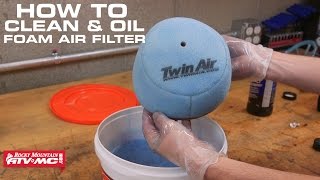 How To Clean amp Oil a Foam Air Filter on Motorcycle or ATV [upl. by Padgett]