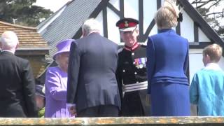 The Queen and Prince Philip visit St Michaels Mount Marazion Cornwall May 2013 [upl. by Annissa]