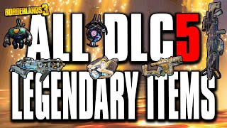 Borderlands 3  All DLC 5 Legendary Items Guide  ARMS RACE [upl. by Averi]