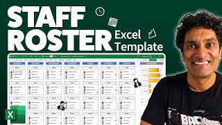 How to create a Work Schedule Roster using Excel [upl. by Ennovehs]