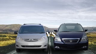 2005 Toyota Sienna vs 2005 Honda Odyssey  Which is better [upl. by Shippee]