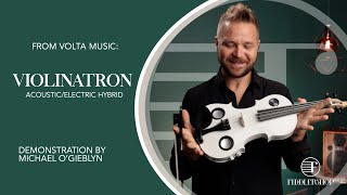 Violinatron Acoustic Electric Hybrid Violin  Fiddlershop Review [upl. by Ellivro]