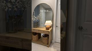 Entryway makeover entrywaymakeover cleaning organizedhome makeoverroom budgetmakeover [upl. by Almund]