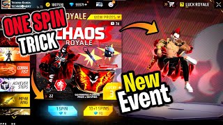 FREE FIRE NEW CHAOS ROYALE EVENT  FREE FIRE NEW EVENT  TECHNO BANDA [upl. by Rush]