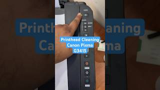 Canon Pixma G3415 G3416 G3411 Printhead Cleaning Process [upl. by Greabe]