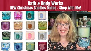 Bath amp Body Works NEW 1395 Christmas Candles Online  Shop With Me [upl. by Inhoj]