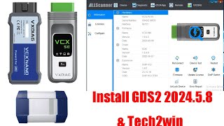 How to Install VXDIAG GM GDS2 202458 amp Tech2win Software OBDII365 [upl. by Siloa893]