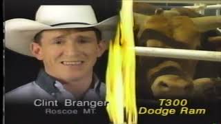 Dodge Ram bucks Clint Branger  94 Calgary Bullbustin [upl. by Alhak568]