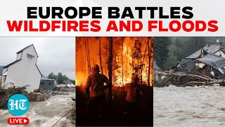 Europe Climate Chaos Flooding In Czech Republic Austria Slovakia Hungary  Wildfires in Portugal [upl. by Erual]