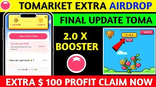 TOMARKET 2X AIRDROP CLAIM  Tomarket Listing Date  Tomarket New Update  Daily Combo [upl. by Tnerual]