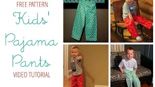 How To Sew Pajama Pants free pattern [upl. by Romina393]