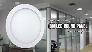 18W LED Round Recessed Ceiling Panel Cool White 6500K [upl. by Anined]