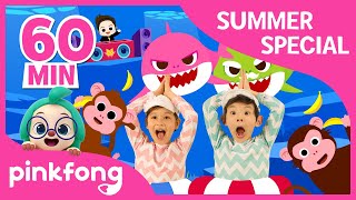 Baby Shark Dance and more  Summer Songs Special  Compilation  Pinkfong Songs for Children [upl. by Kcirdnekal]