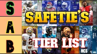 RANKING the BEST Safeties FSSS in Madden 24 Ultimate Team Tier List [upl. by Learrsi937]