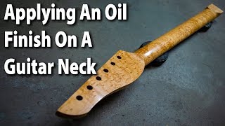 Applying An Oil Finish On A Guitar Neck [upl. by Livvyy18]