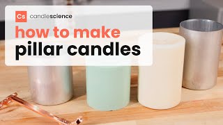 How to Make Pillar Candles  CandleScience Tutorials [upl. by Auhs626]