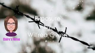 Exposure by Wilfred Owen detailed analysis [upl. by Luapsemaj]