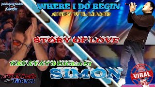 WHERE I DO BEGINANDY WILLIAMS AMERICANS GOT TALENT TRENDING AUDITION PARODY THE LOVE STORY [upl. by Hgielra778]