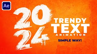 Trendy Text Animation In After Effects After Effects Tutorial  Simple Way  No Plugin [upl. by Uhej136]