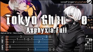 Tokyo Ghoulre  Asphyxia Full Intro Unravel  Fingerstyle Guitar Cover  TAB Tutorial and Chord [upl. by Drofdeb221]