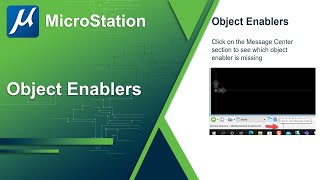 Working with DWG files in MicroStation  Part 6 Object Enablers [upl. by Ahsille]