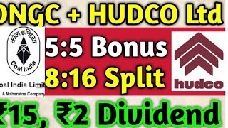 ONGC HUDCO Ltd NTPC Stocks Declared High Dividend Bonus amp Split With Ex Dates in Telugu [upl. by Aerbua]