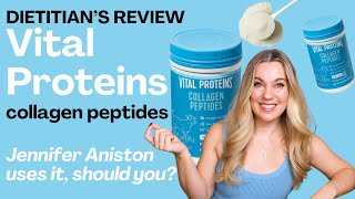 Vital Proteins Collagen Peptides Powder Review NOT SPONSORED  by a dietitian [upl. by Orodisi]