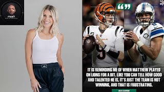 Matthew Stafford’s Wife Kelly Takes Shot at Detroit Lions When Speaking on Bengals QB Joe Burrow [upl. by Annig]