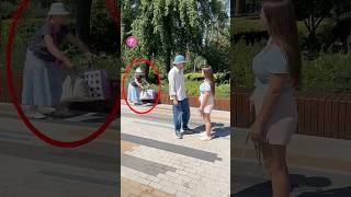 Elderly Woman Struggles Kind Strangers Step In to Help shorts [upl. by Fredericka140]