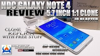 HDC Galaxy Note 4 REVIEW 57quot HD MTK6582 IR Remote  How to spot a Samsung Galaxy Note 4 fake [upl. by Swayne]