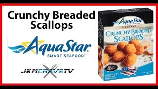 FROZEN FRIDAY Aquastar Breaded Crunchy Scallops Review  JKMCraveTV [upl. by Ydnar]