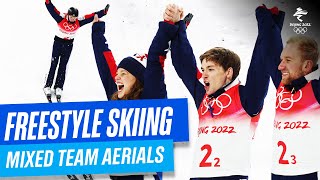 Freestyle Skiing  Mixed Team Aerials  Full Replay  Beijing2022 [upl. by Rockefeller]