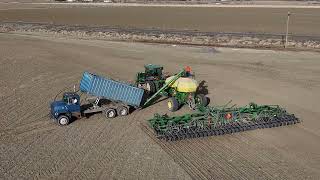 Grain Drill Drone Footage 2024 Part 1 [upl. by Eiramanad866]