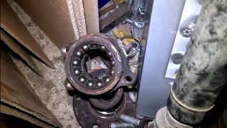 vw caddy wheel bearing nightmare wishbone change driveshaft changed wheel bearing changed [upl. by Nosyk]