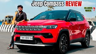 Jeep Compass Review  Turbo Engine 🔥 35 Lakhs😱WORTH  jeep automobile jeepcompass UNKNOWNRIDER [upl. by Nolava955]