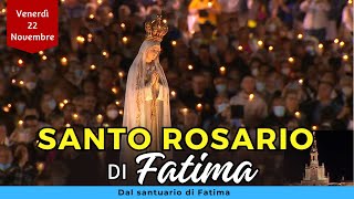 Santo Rosario di Fatima  Oggi Venerdì 22 Novembre 2024  Misteri Dolorosi [upl. by Lebama]