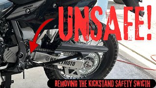 Get Rid Of The Kickstand Safety Switch On My Drz400 [upl. by Uoliram66]