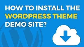 How to install the WordPress theme demo site [upl. by Scoter]