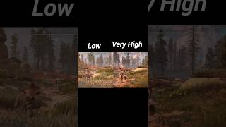 Horizon Zero Dawn Low vs Very high Quality gameplay game horizonzerodawn gaming games [upl. by Seravaj]