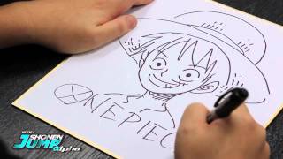 ONE PIECELUFFY Eiichiro Oda OFFICIAL Creator Sketch Video [upl. by Daas]