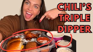 TRYING CHILI’S TRIPLE DIPPER FOR THE FIRST TIME EVER🌶️❤️‍🔥 Is it really worth the hype [upl. by Vaish]