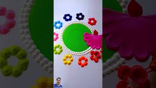 Rangoli  रंगोली  Dhanteras rangoli Diwali rangoli rangoli  simplerangoli [upl. by Eetsud]