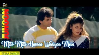 Milte Milte Haseen Wadiyon Mein  Junoon Movie Song  90s  Real Voice [upl. by Jeffrey]