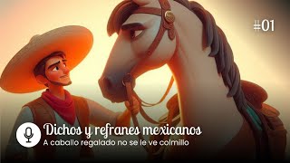 A caballo regalado no se le ve colmillo  Dichos y refranes mexicanos  01 B2C1 [upl. by Nivlak]