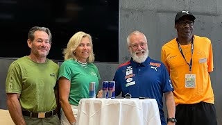 Coaches Greg and Helena Duplantis and Leif Olav Alnes Talk Karsten Warholm vs Mondo Duplantis 100m [upl. by Htelimay]