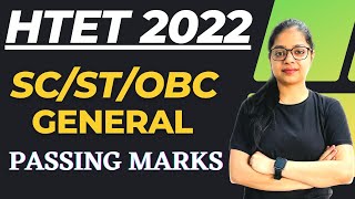 HTET 2022 Passing Marks For EWSOBCSC  HTET CutOff and Passing Marks  By Rupali Jain [upl. by Tomasina]